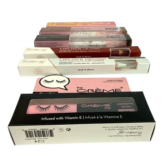 Crème Shop Eyes Brows & Lips Makeup Bundle Mascara Brow Pencil Lip Liner Set NEW - Picture 3 of 6